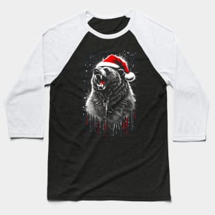 Santa Bear Baseball T-Shirt